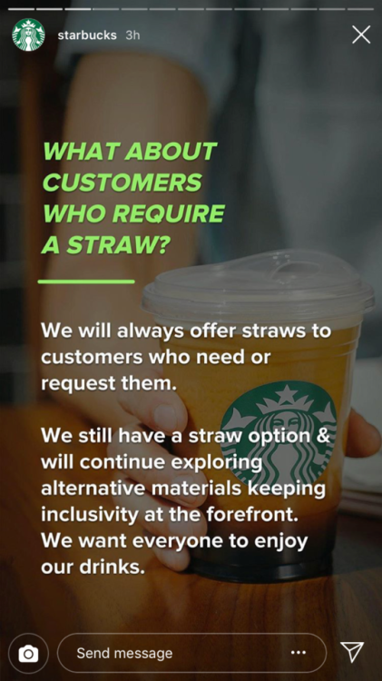 I’m so proud of and happy with Starbucks for helping to pave the way in the coffee industry by quick