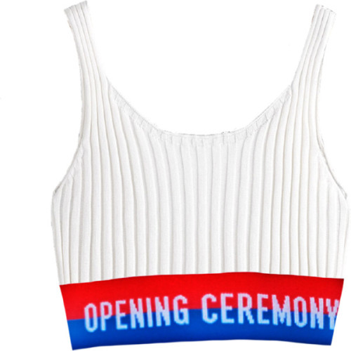 Opening Ceremony top ❤ liked on Polyvore (see more logo tank tops)