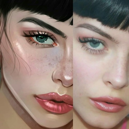 art-woonz:    Digital artist Ruby Caurlette  For more: artwoonz.com