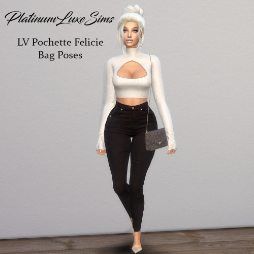 LV Pochette Félicie Bag Poses•••DOWNLOADPatreon early access - Public 13th October.•••@ts4-poses