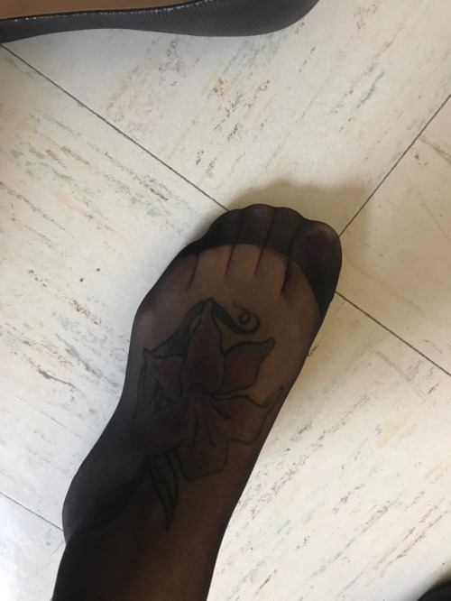 My sexy toes at work