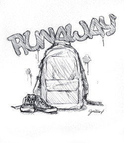 cyrilliart:  I’ll just runaway and be on my own x  Art for my favourite track off Ed’s new album !! 