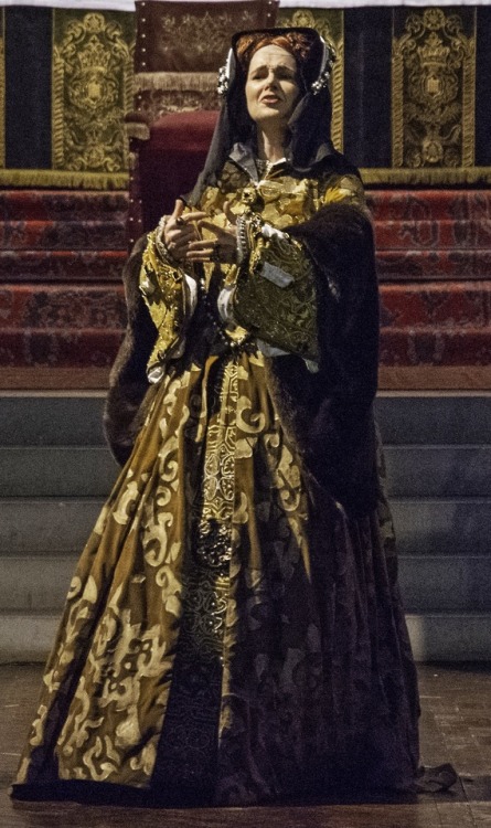 COSTUME BASED ON THE PORTRAIT OF MARY I BY HANS EWORTH, C. 1554.