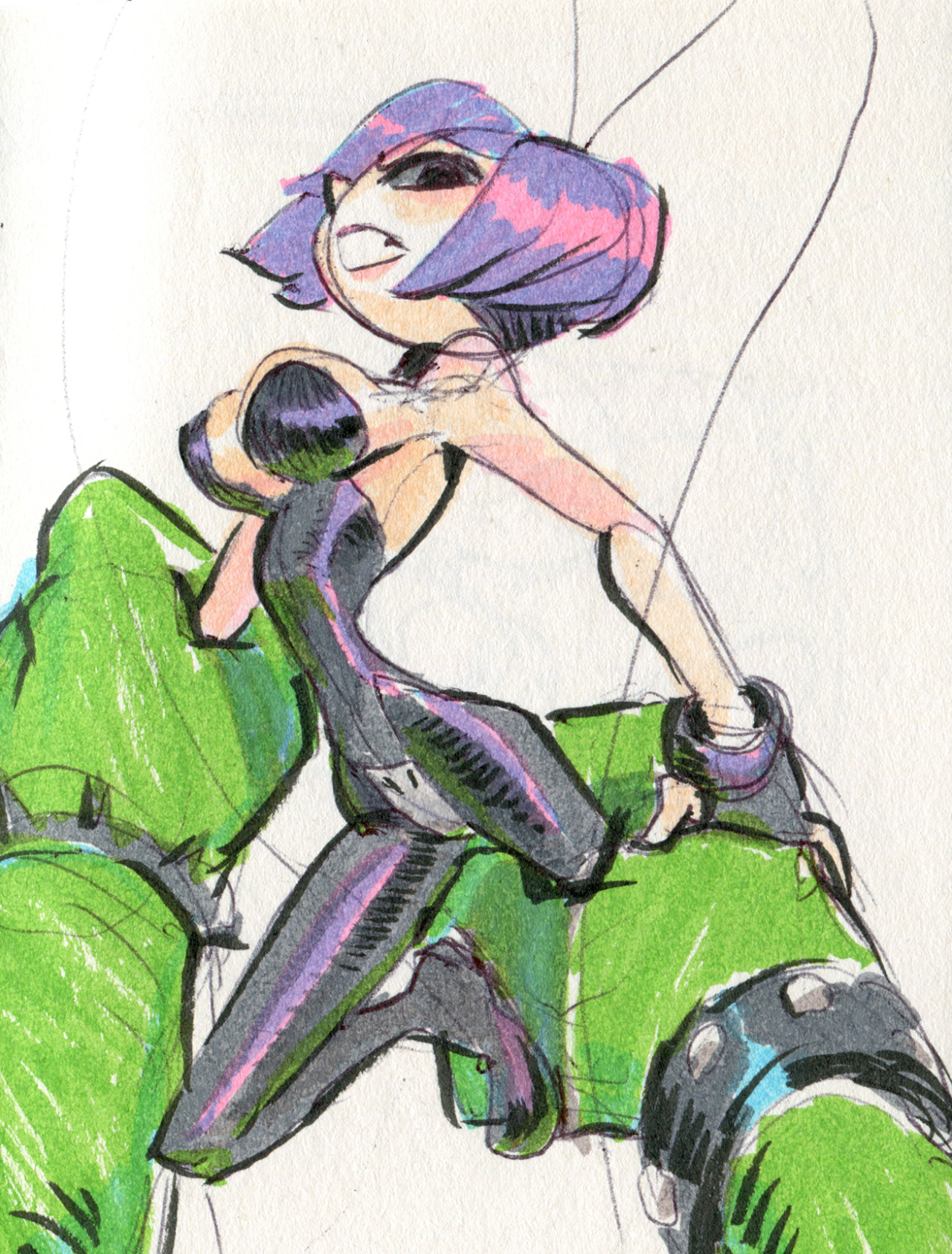 o-8:  Some recent marker practice drawings.  Oh! And I’ll be at Wonder Con this