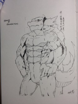 9kitsune:  Nasus x Renekton Pocky Game  Artist: 沃