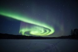 ausonia:  Spiral Aurora Over Finland 