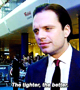buckys:  Sebastian Stan during the promotion of ‘Captain America: Civil War’