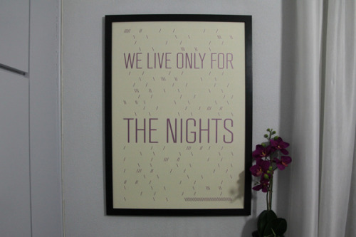 betype:  Night Calendar Poster 2014 by Maria Deligiorgi