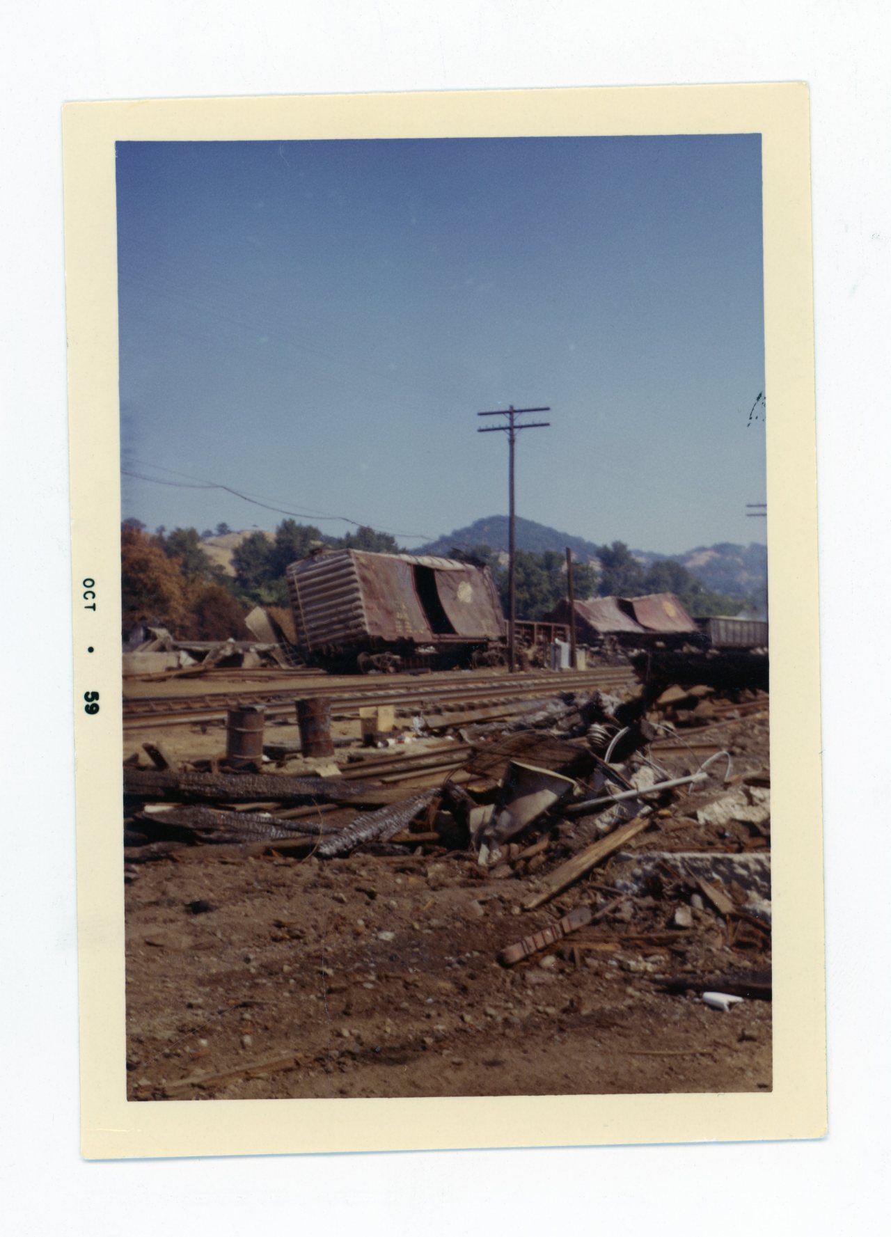 Aftermath of explosion near downtown Roseburg, October 1959.
Robert J. Miller photographer, Acc. 24966