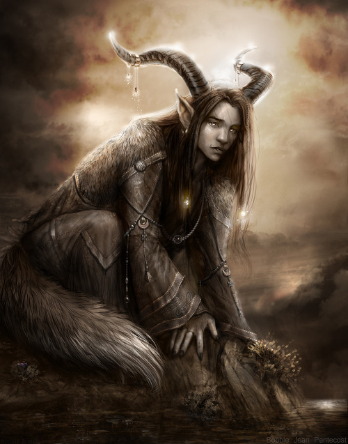 awesomedigitalart:The Wolfgoat Demon by Bobbie-the-Jean 