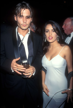 depplyobsessed:Johnny Depp and Salma Hayek 1995