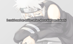 confessanime: I could read an entire series about kid/teen Kakashi.Picture Source (x)