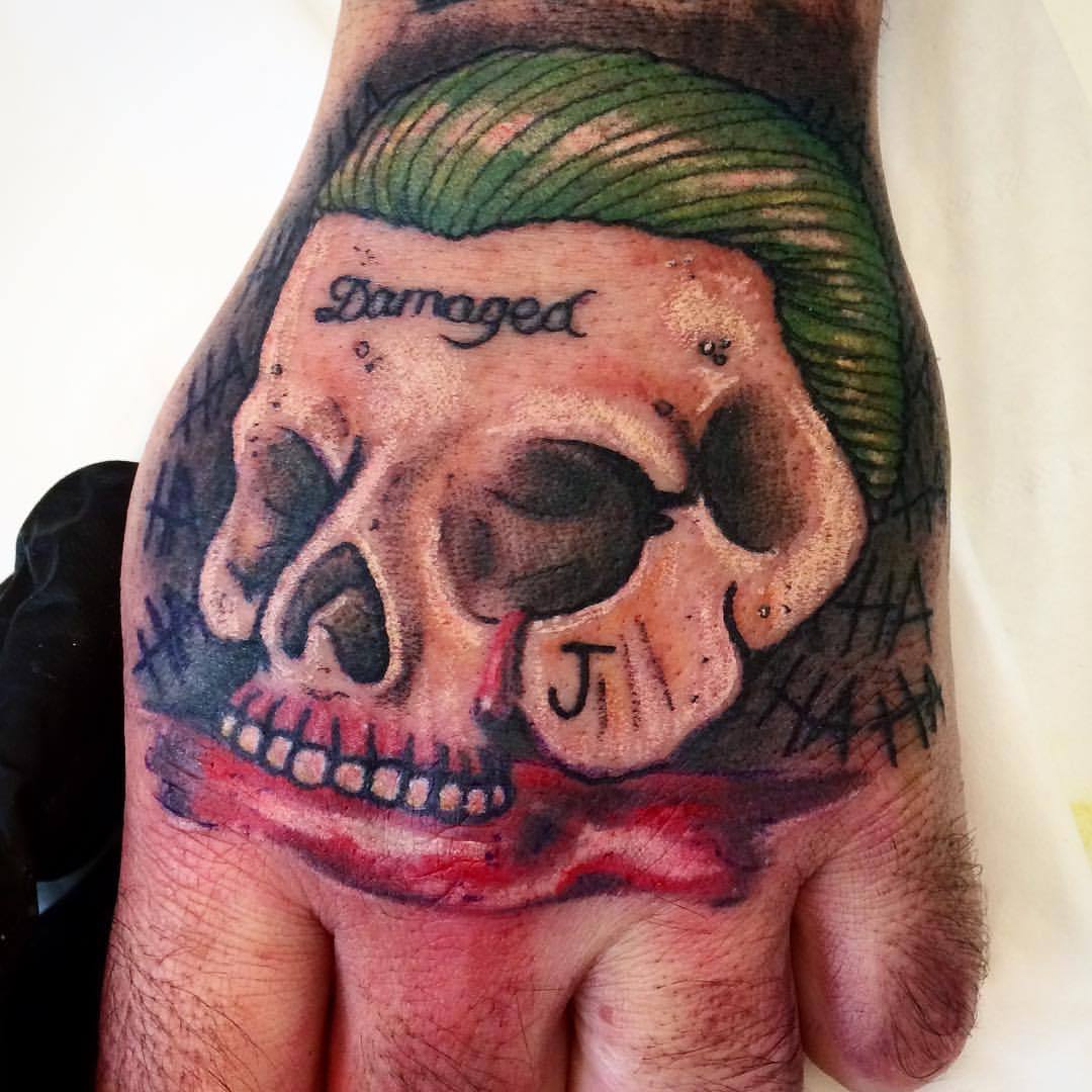 Untitled Today S Joker Skull Handtattoo I Did Untitled Today S Joker Skull Handtattoo I Did