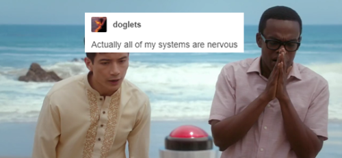 punksestra:The Good Place + popular text post meme (1 of ???)