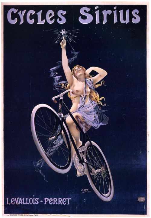 cadenced: Cycles Sirius poster by Henri Gray from 1899 found on the Tonton Vélo forum. 
