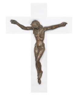 thegreatwound:Christa (1974) by Edwina Sandys • Woman Crucified￼ (1913) by Frantisek