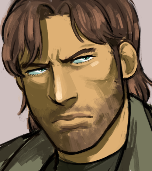 i was referencing faces from mgs2 (also some gay)