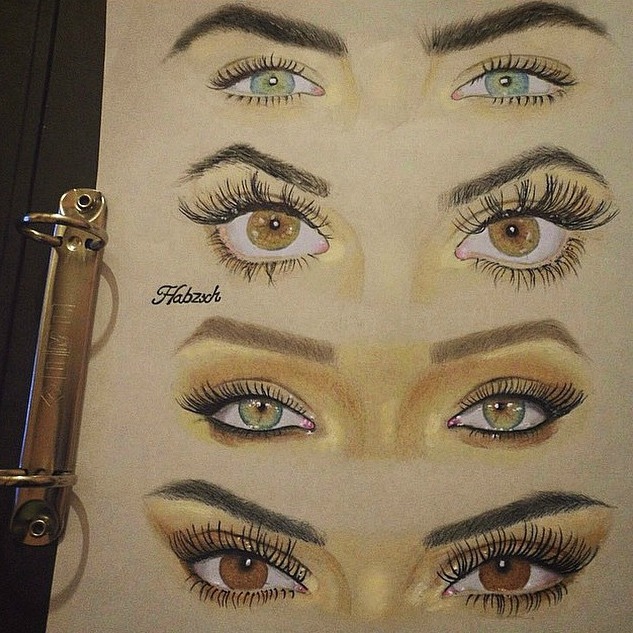 beebzxxh:  Drawing eyes is one of my favourite things to do 