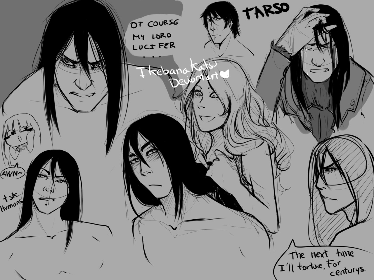 How I&rsquo;m very busy with the commissions I only can do sketchs of my ocs