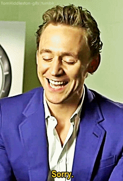 lokisarmy1964:  coporolight:  tomhiddleston-gifs:   Thomas Sorry William Hiddleston