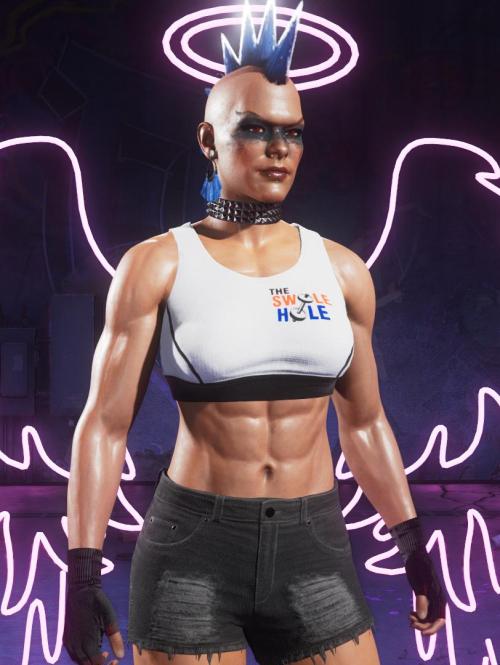 Junker Queen from Overwatch 2 in the Saints Row Boss Factory. I wish I could combine both hairstyles