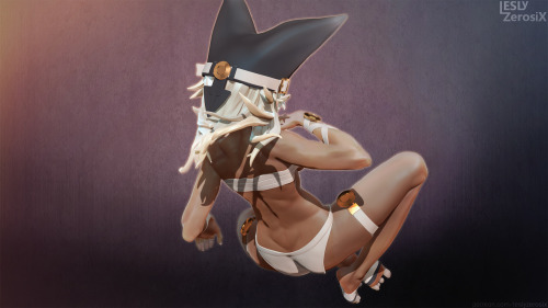 leslyzerosix:    Guilty Gear - Ramlethal Valentine   Chocolate abs complete! Thank you :D   PATREON / PIXIV / STREAM 