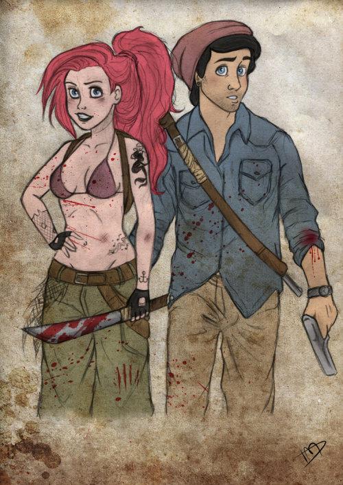 lokis-green-and-golden-queen:  gossamer-galaxy:  june2734:  Disney’s Walking Dead by Kasami-Sensei  Esmeralda’s goat looks to damn happy to be in a zombie apocalypse  I LOVE THEM ALL 