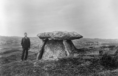 Haga Dolmen, Stala, Bohuslän, Sweden, circa 1906.