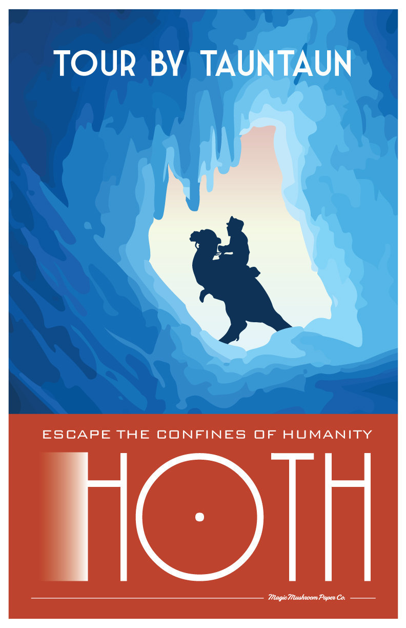 pixalry:  Star Wars Travel Posters - Created by Lindsay Craig Available for sale