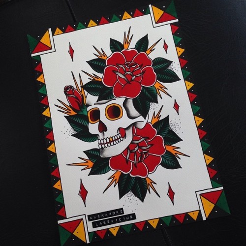 alexandrelasevicius: Traditional Tattoo Flash #tattooflash #traditionaltattooflash #classictattoo #s