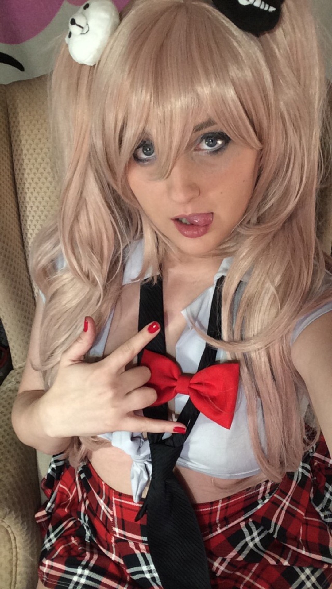 kinkyhippieprincess:Here’s a Junko selfie from Snapchat - on sale for HALF OFF