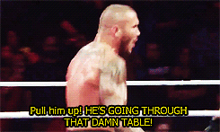 theprincethrone-deactivated2016:  Randy Orton being vocal during/after his matches