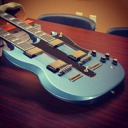 gibsonguitarsg:  EDS-1275 in Pelham Blue