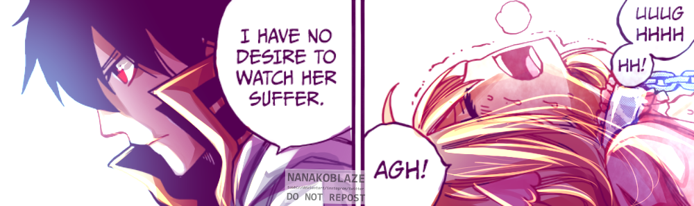 ayumichi-me:  nanakoblaze:    ‘i have no desire to watch her suffers.’     THIS