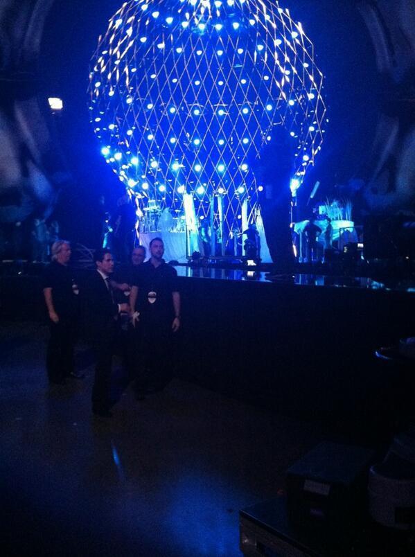 gagabitchasstrick:  fuckyeahladygaga:  Gaga’s stage is being set up for her opening