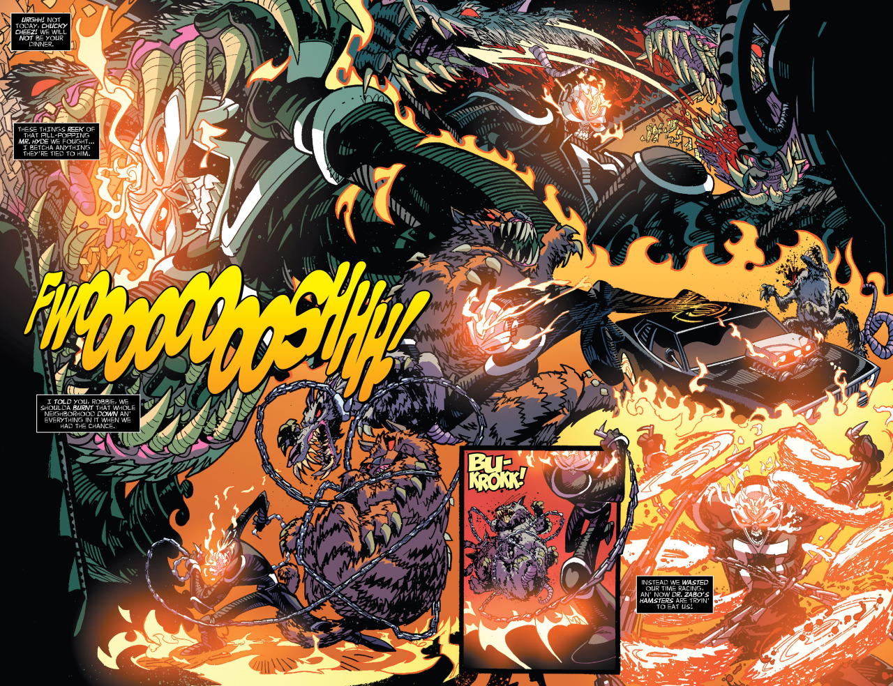 I think Damion Scott is going to pull off the big Ghost Rider fight/team-up next
