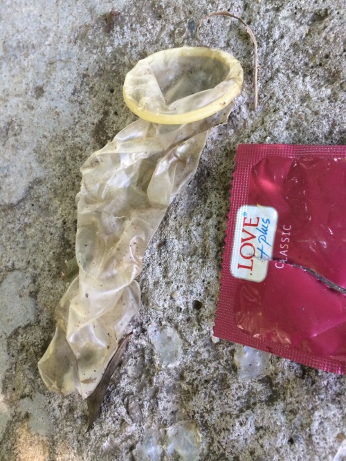 Just a dirty, sexy used condom!