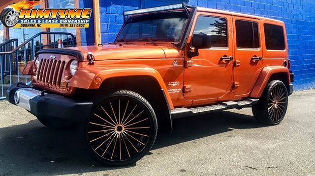 RimTyme Custom Wheels & Tires — 2015 Jeep Wrangler sitting on 24 inch  Kronik Kush...