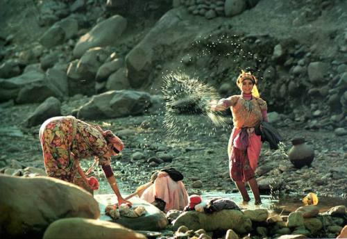 afrique-du-nord: High Atlas, Morocco. Photo by Philippe Lafond, 1982. 