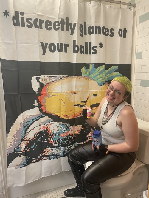 Me And My New Shower Curtain, If You Even Care