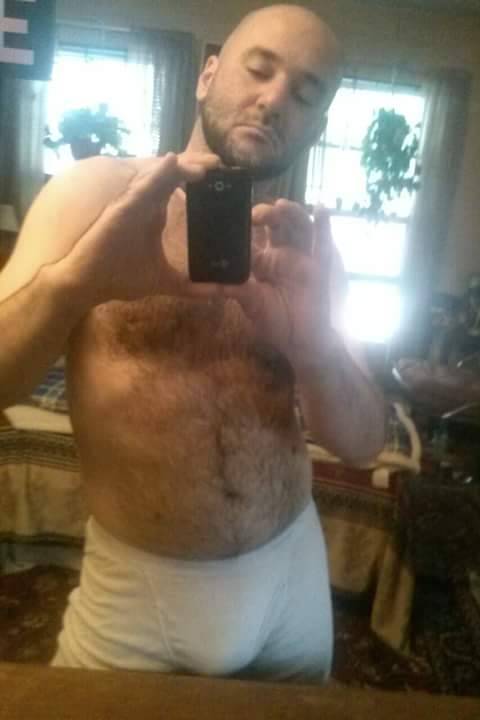 Selfie in the white boxer briefs