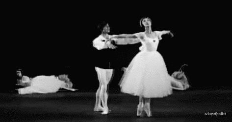adayofballet:Margot Fonteyn and Rudolf Nureyev in Les Sylphides in 1963