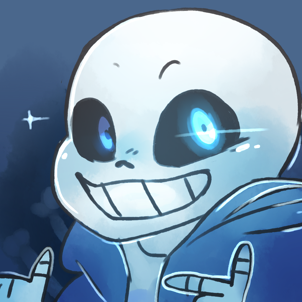 soupery:  i was just gonna draw sans for my skype icon but i ended up w all of them