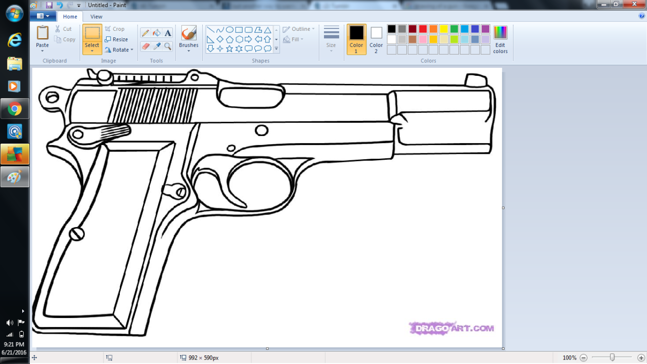 ellsworlds:  ohnoesitsit:  ellsworlds:  how the fuck do you draw a gun  tutorial: