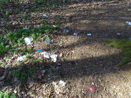 throwncondom:  Autoroute Liège-Namur, parking près de Fernelmont, avril 2015. Un merveilleux endroit pour le chasseur de capotes, non?*****Liège-Namur highway, parking near Fernelmont, April 2015. A wonderful place for condoms hunter, right?