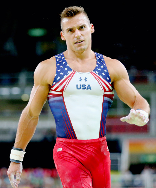 oliviergiroudd:  Samuel Mikulak of the United States during competition in the Artistic