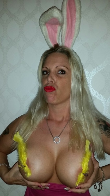 Porn photo mmpiercing:  Happy Easter from my sexy easterbunny