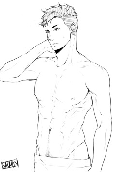 iamatrashfan:THE FIRST THING I DRAW AFTER I OVERCOME MY ARTBLOCK IS HALF-NAKED OTABEK AHAHAHAHAHHA I can’t draw him with the clothes on lol