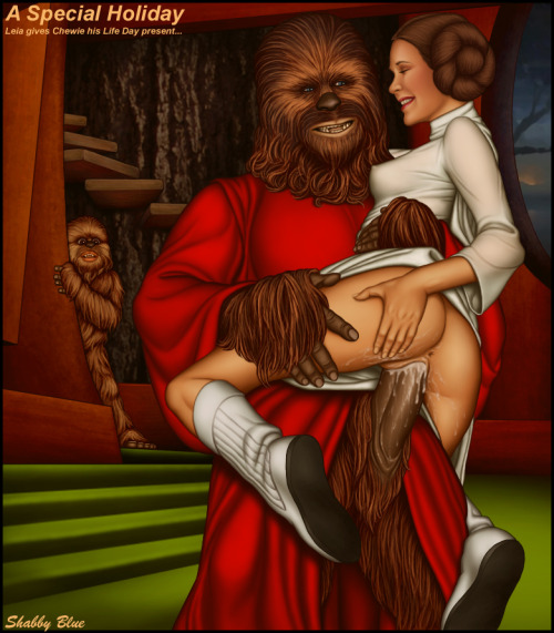 starwarsporncollection:  Chewbacca & Leia