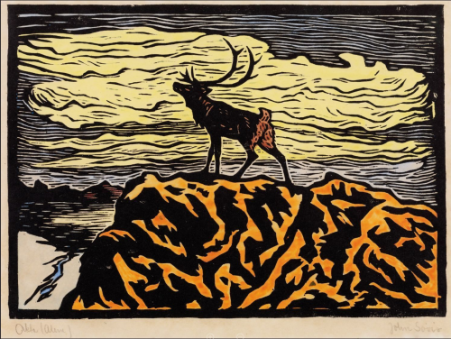 i12bent:  John Savio (January 28, 1902 - 1938) was a Norwegian Same artist, whose many woodcuts show aspects of everyday life and beliefs in the Same community. Tuberculosis was widespread in the Same community in that era, and Savio died from the disease